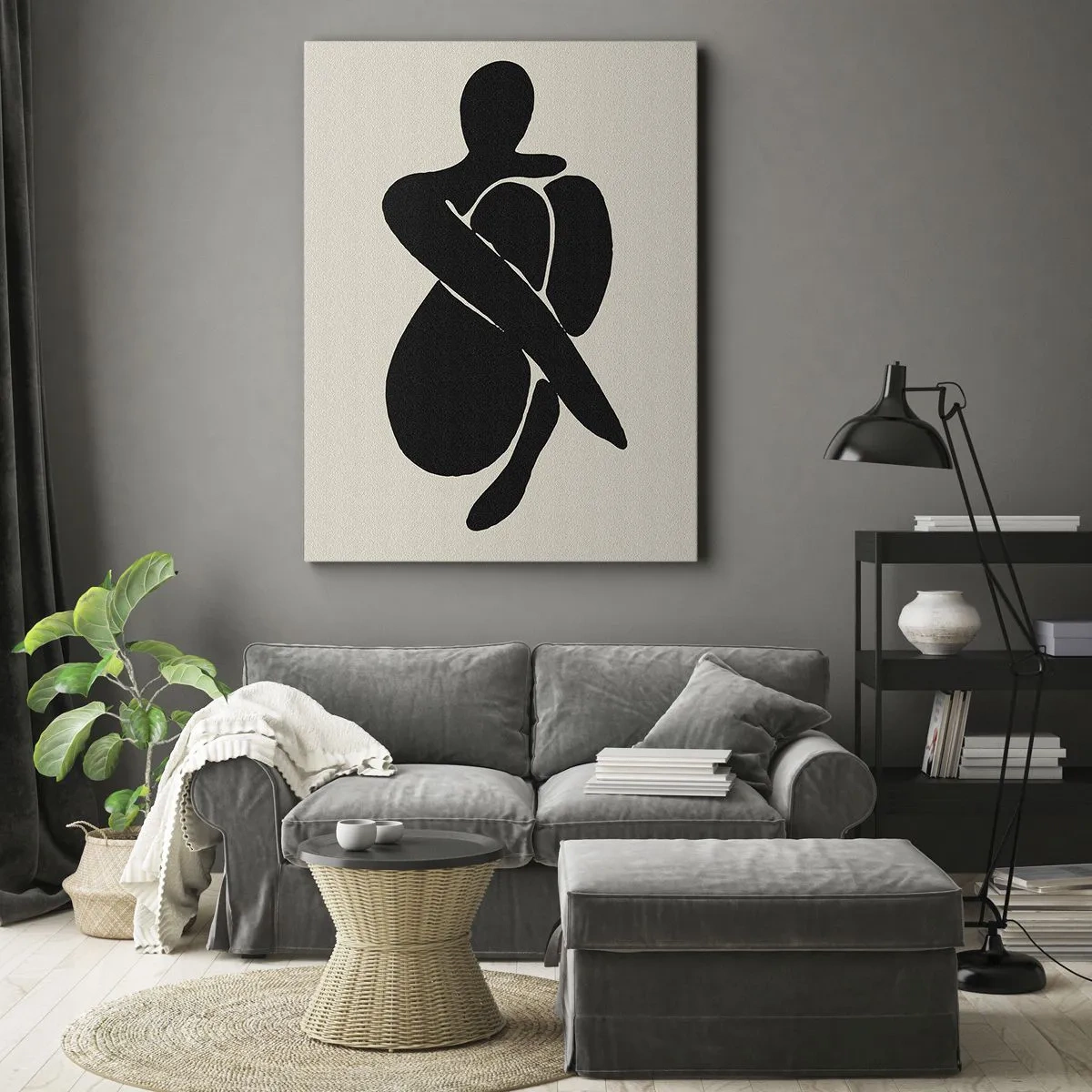 Canvas picture - In Her Own Arms - 80x120 cm