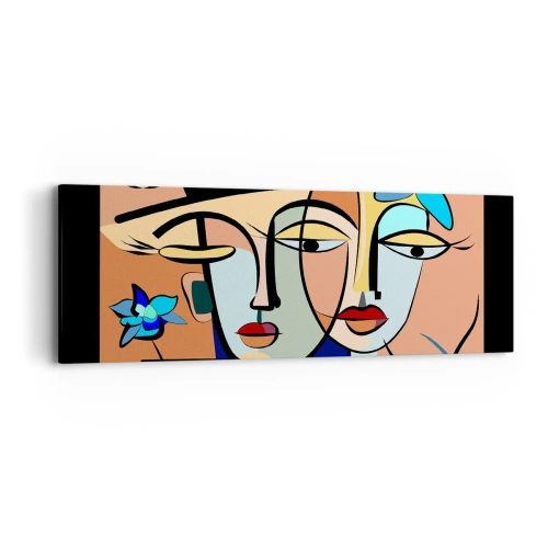 Canvas picture - Rendez-vous Picasso Style - 90x30 cm