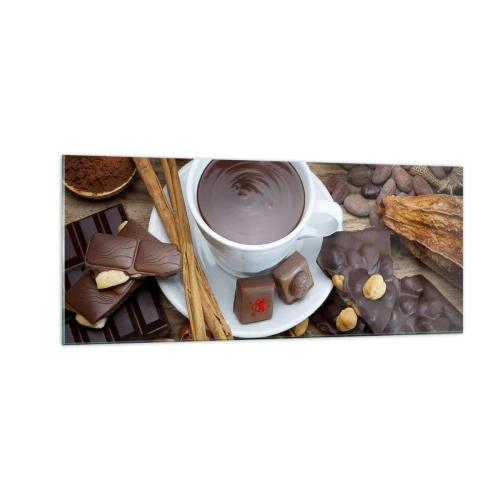 Glass picture - From a Fairytale Factory of Chocolate - 100x40 cm