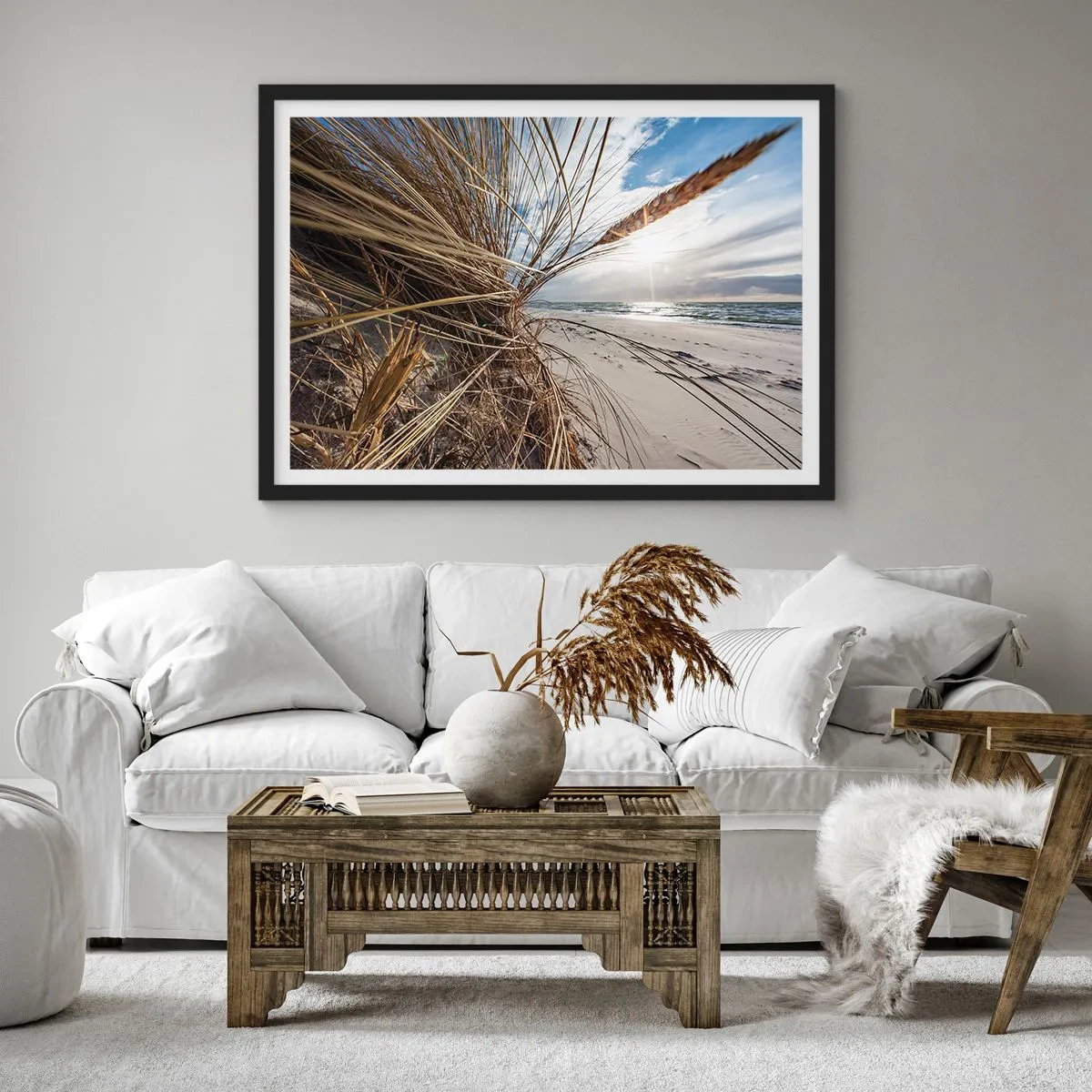 Poster in black frame - Enounter of the Elements - 50x40 cm