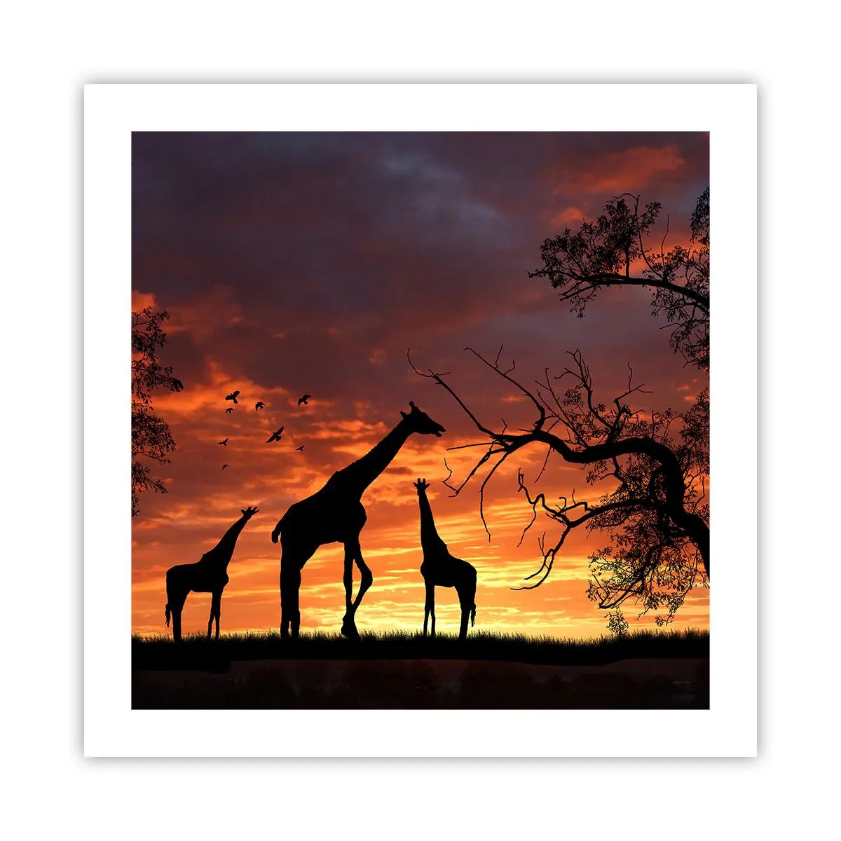 Poster - Small Dinner among Close Ones - 50x50 cm