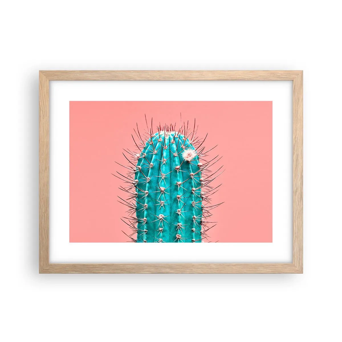 Poster in light oak frame - Just Look - 40x30 cm