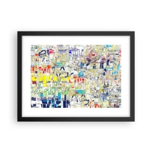 Poster in black frame - Feast for the Eyes - 40x30 cm