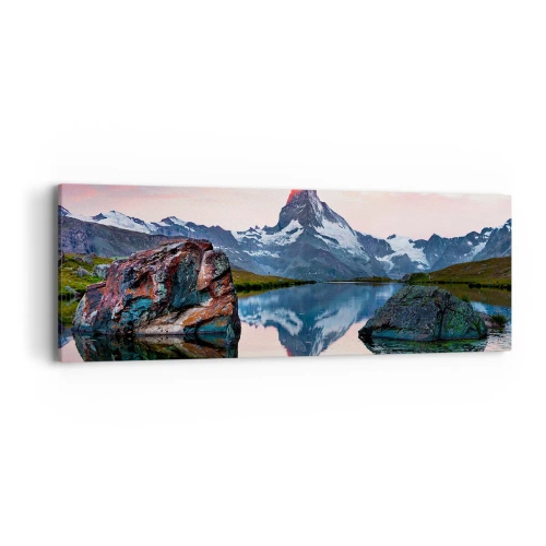Canvas picture - Heart of the Mountains Is Hot - 90x30 cm