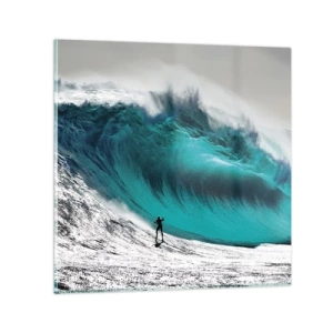 Glass picture - Challenge Accepted - 70x70 cm