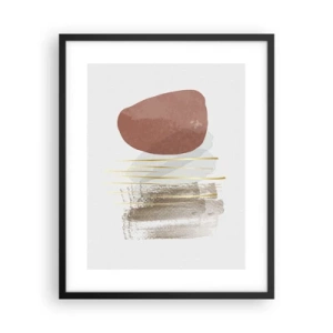 Poster in black frame - Abstract Colonnade - 40x50 cm