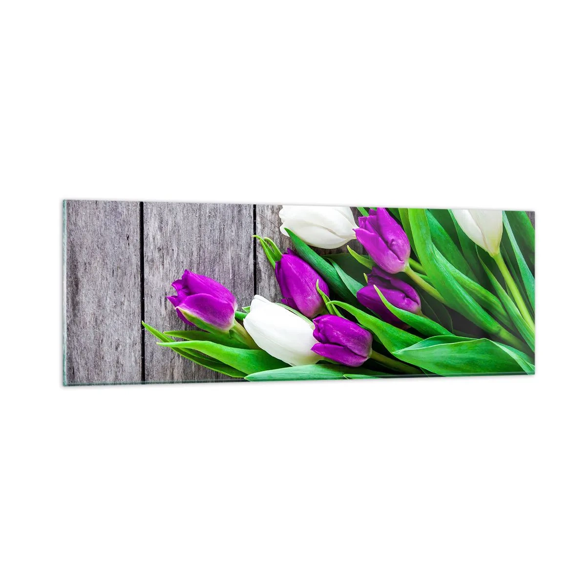 Glass picture - On a Spring Holiday - 90x30 cm