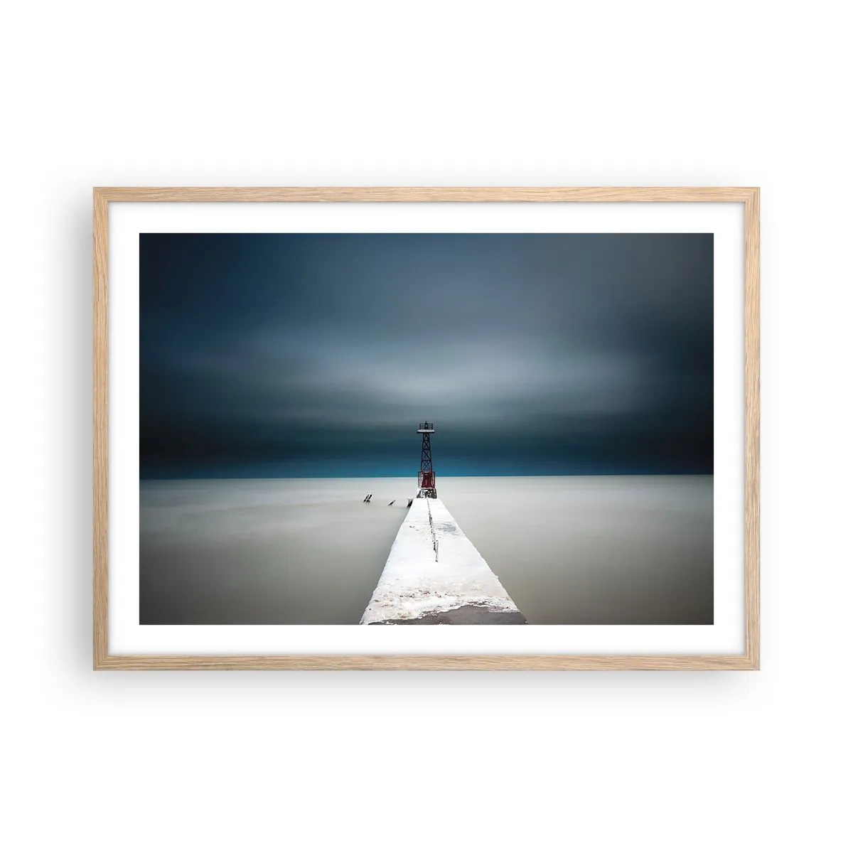 Poster in light oak frame - Encounter with Infinity - 70x50 cm