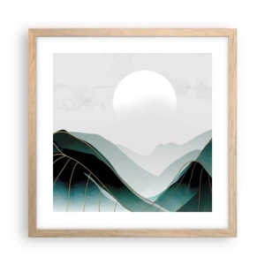 Poster in light oak frame - In Full Majesty - 40x40 cm