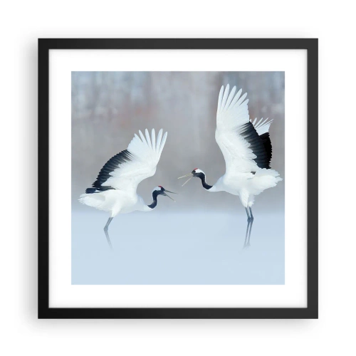 Poster in black frame - Dance in the Fog - 40x40 cm