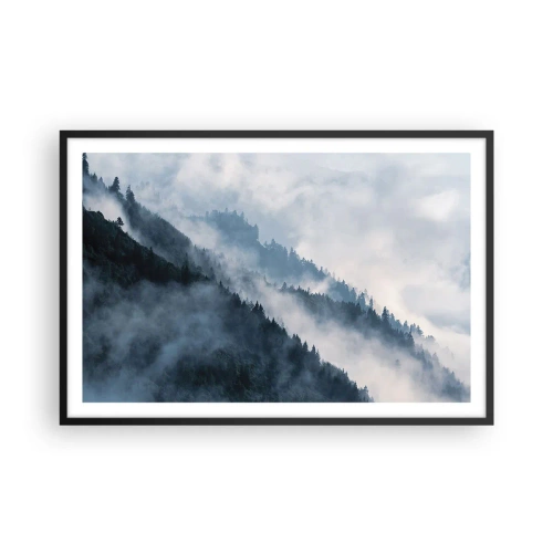 Poster in black frame - Mysticism of the Mountains - 91x61 cm