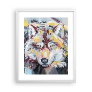 Poster in white frmae - Wolf Eyes - 40x50 cm