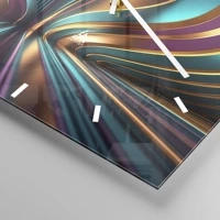 Clock face with lines