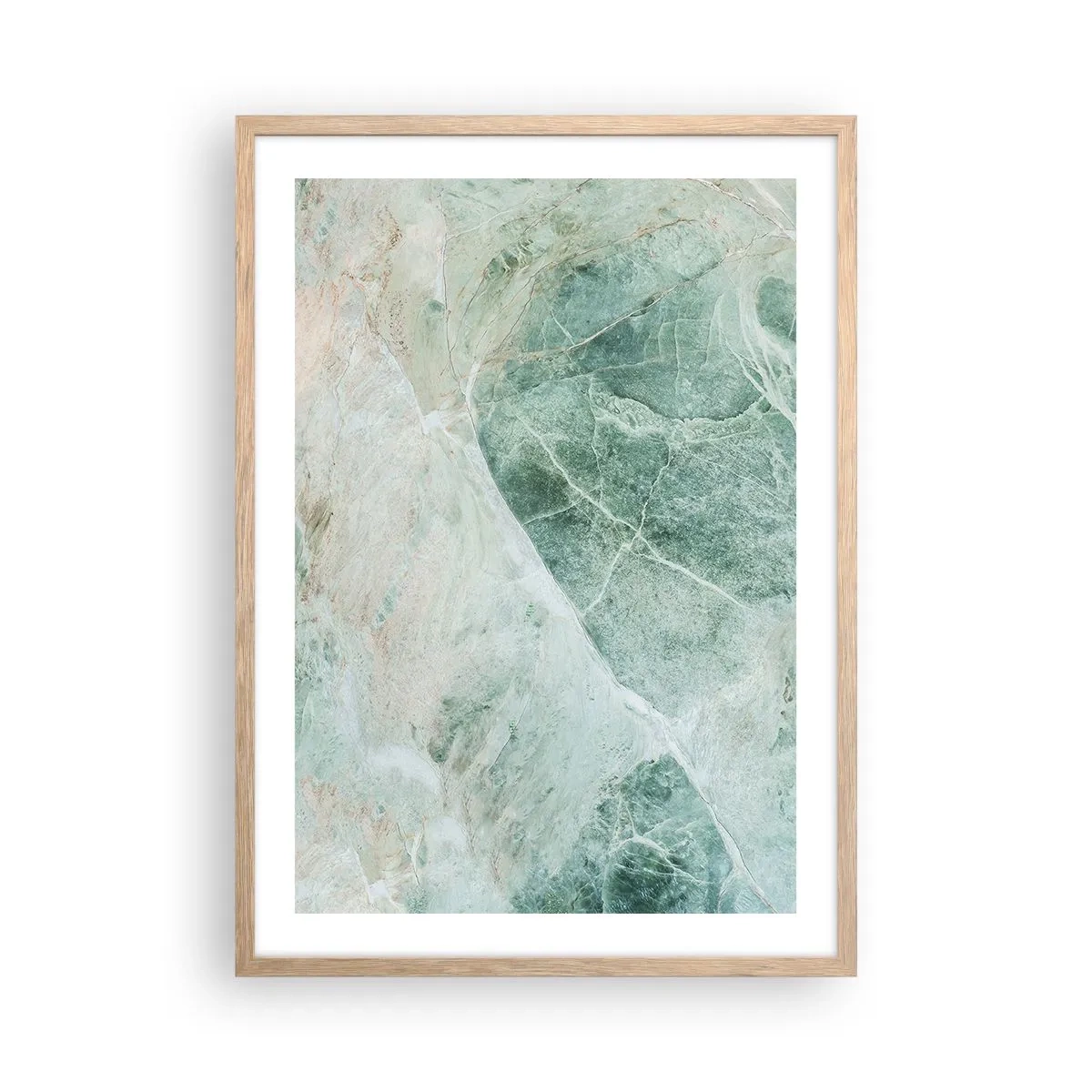 Poster in light oak frame - Noble Coolness of a Stone - 50x70 cm