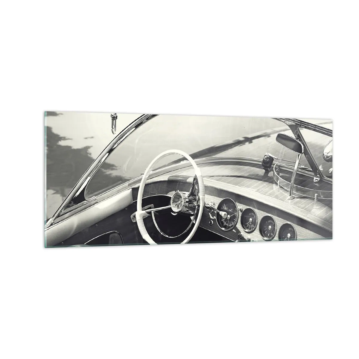 Glass picture - Weather for the Rich - 100x40 cm