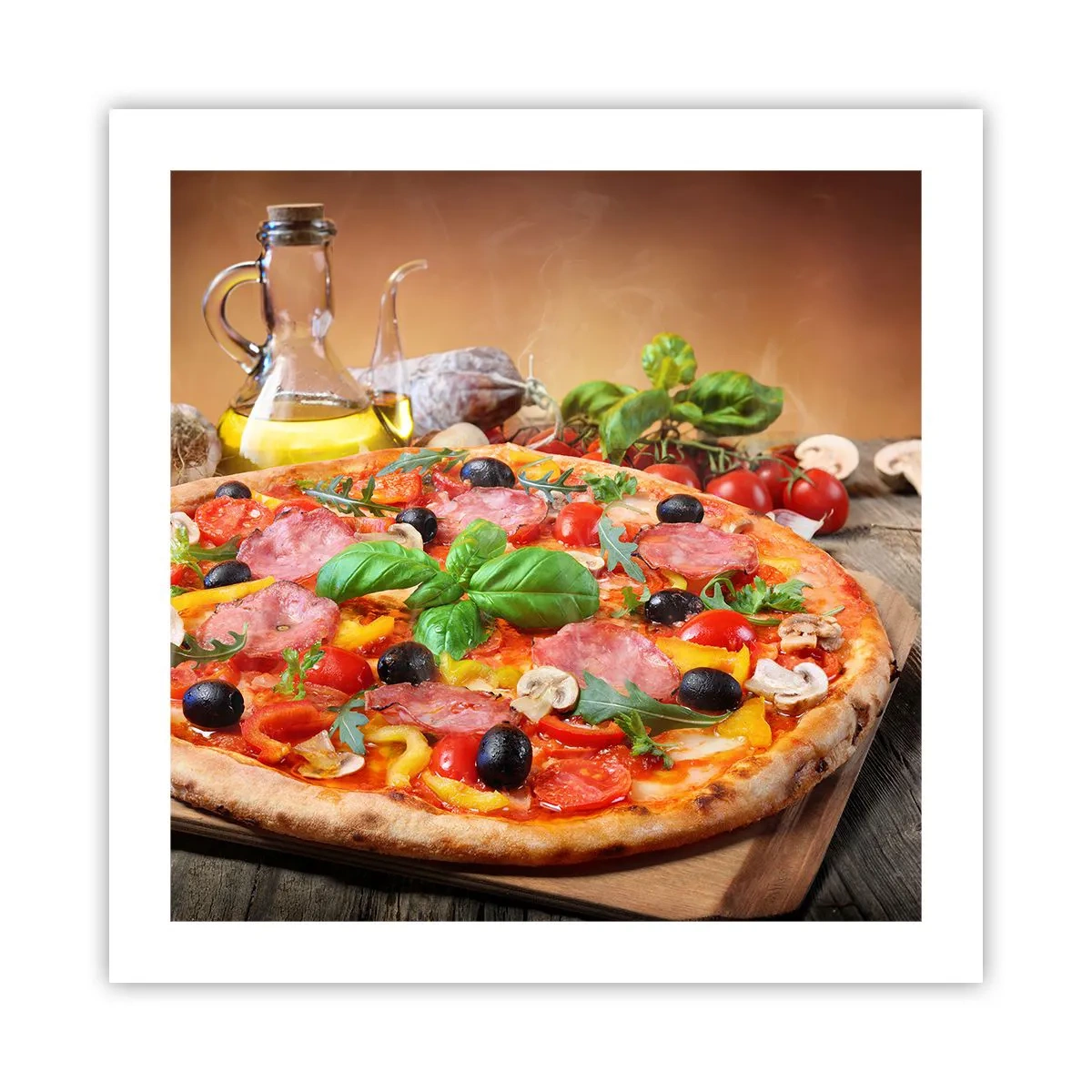Poster - With a Real Italian Flavouring - 50x50 cm