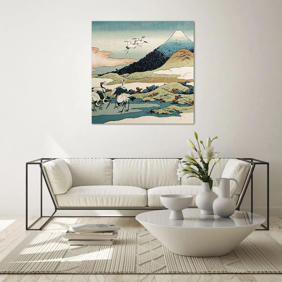 Glass picture - In a Japanese Spirit - 30x30 cm