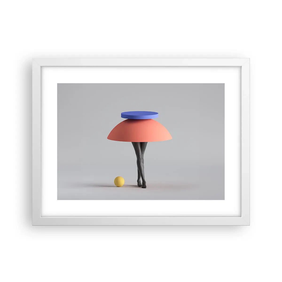 Poster in white frmae - Surrealistic Composition - 40x30 cm