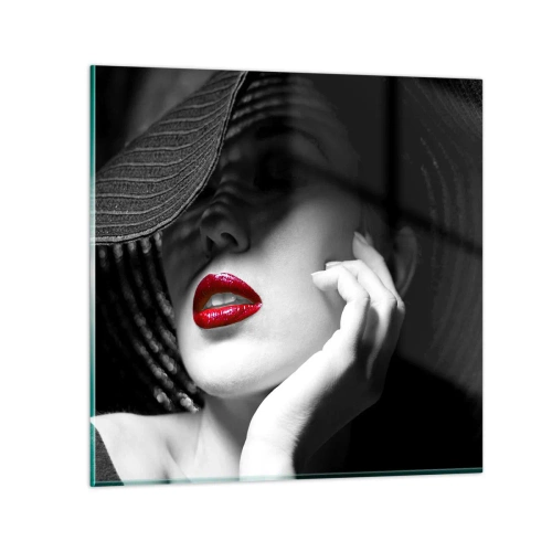 Glass picture - Study in Scarlet - 30x30 cm