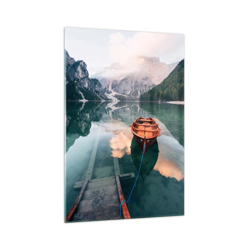 Glass picture - Peaceful Dream of the Mountains - 70x100 cm