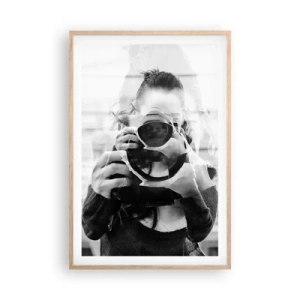 Poster in light oak frame - Creator and the Creation - 61x91 cm