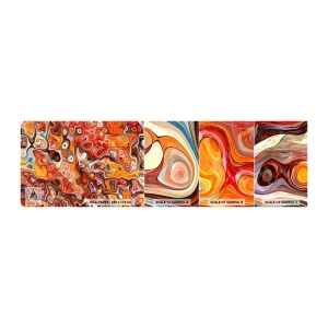 Photo Wallpaper Sample Standard Eco - If Nuts Dissolved in Honey - Abstraction, Piece, Modern Pattern - 100x30 cm