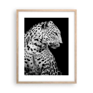 Poster in light oak frame - A Perfect Right Profile  - 40x50 cm