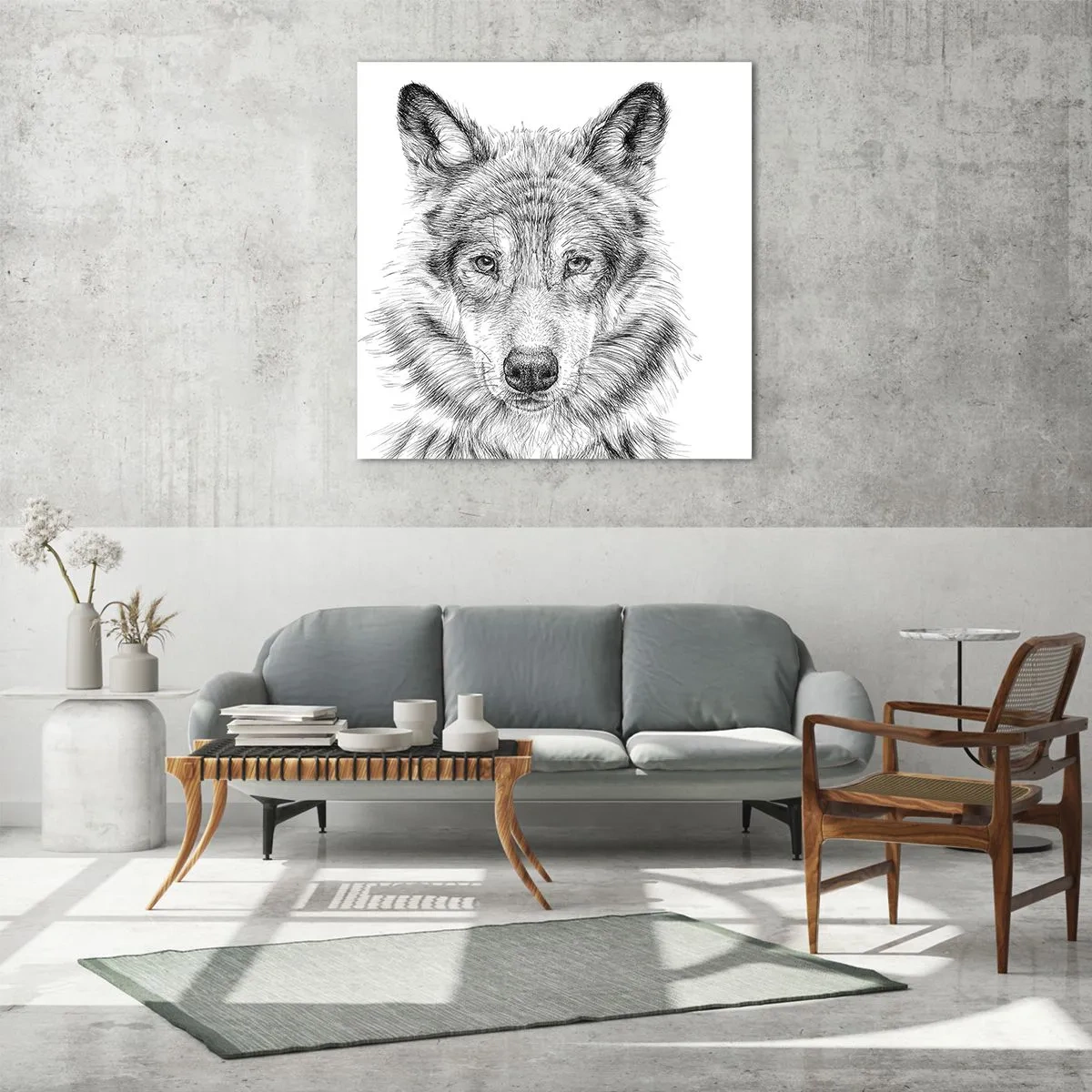 Glass picture - Born Leader - 40x40 cm