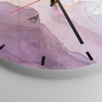 Clock face with lines