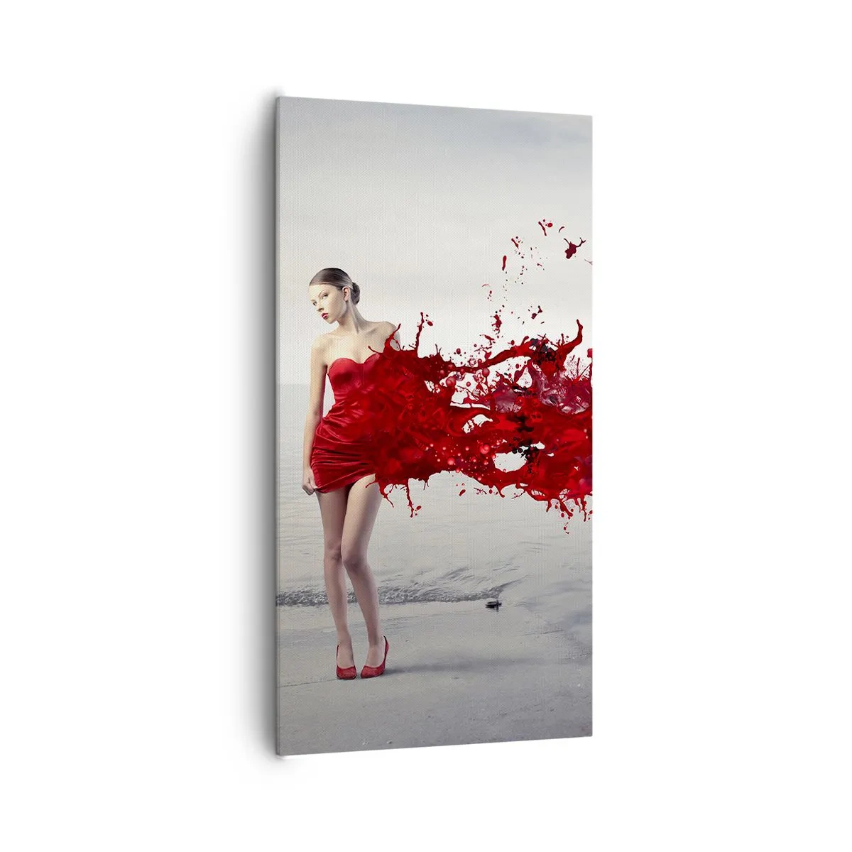 Canvas picture - Passionate Like a Scarlet - 65x120 cm