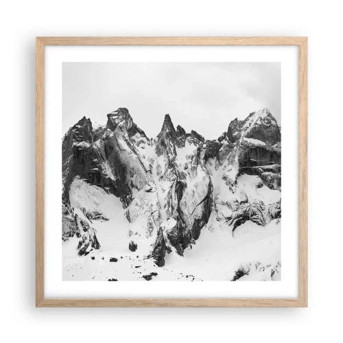 Poster in light oak frame - Granite Ridge - 50x50 cm