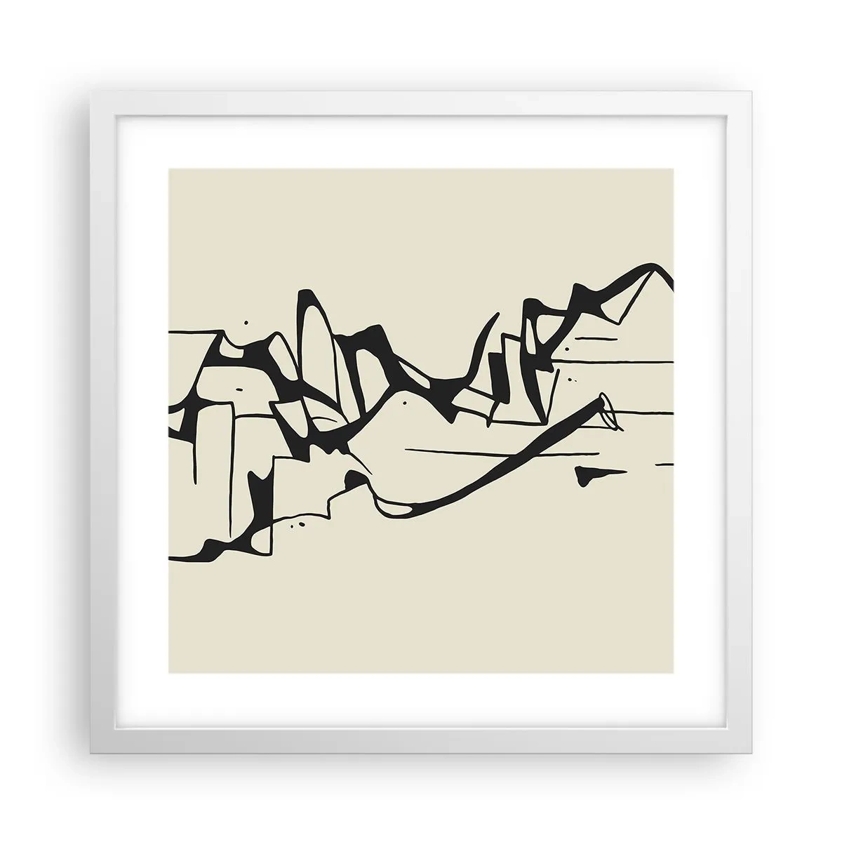 Poster in white frmae - Maybe Landscape - 40x40 cm