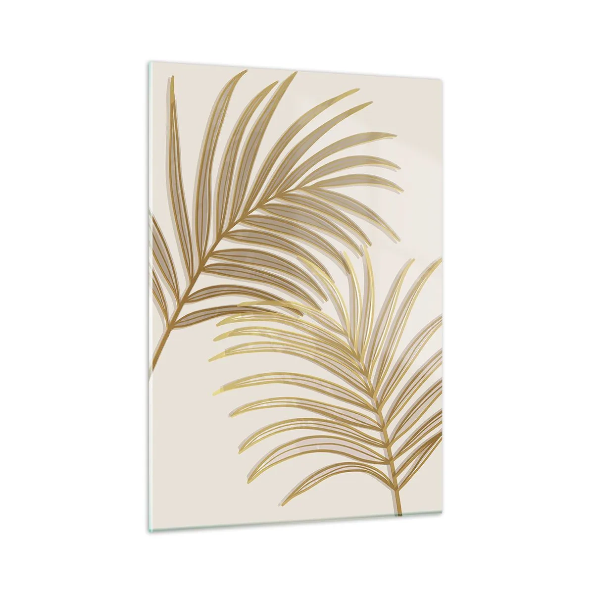 Glass picture - Golden Palm! - 50x70 cm