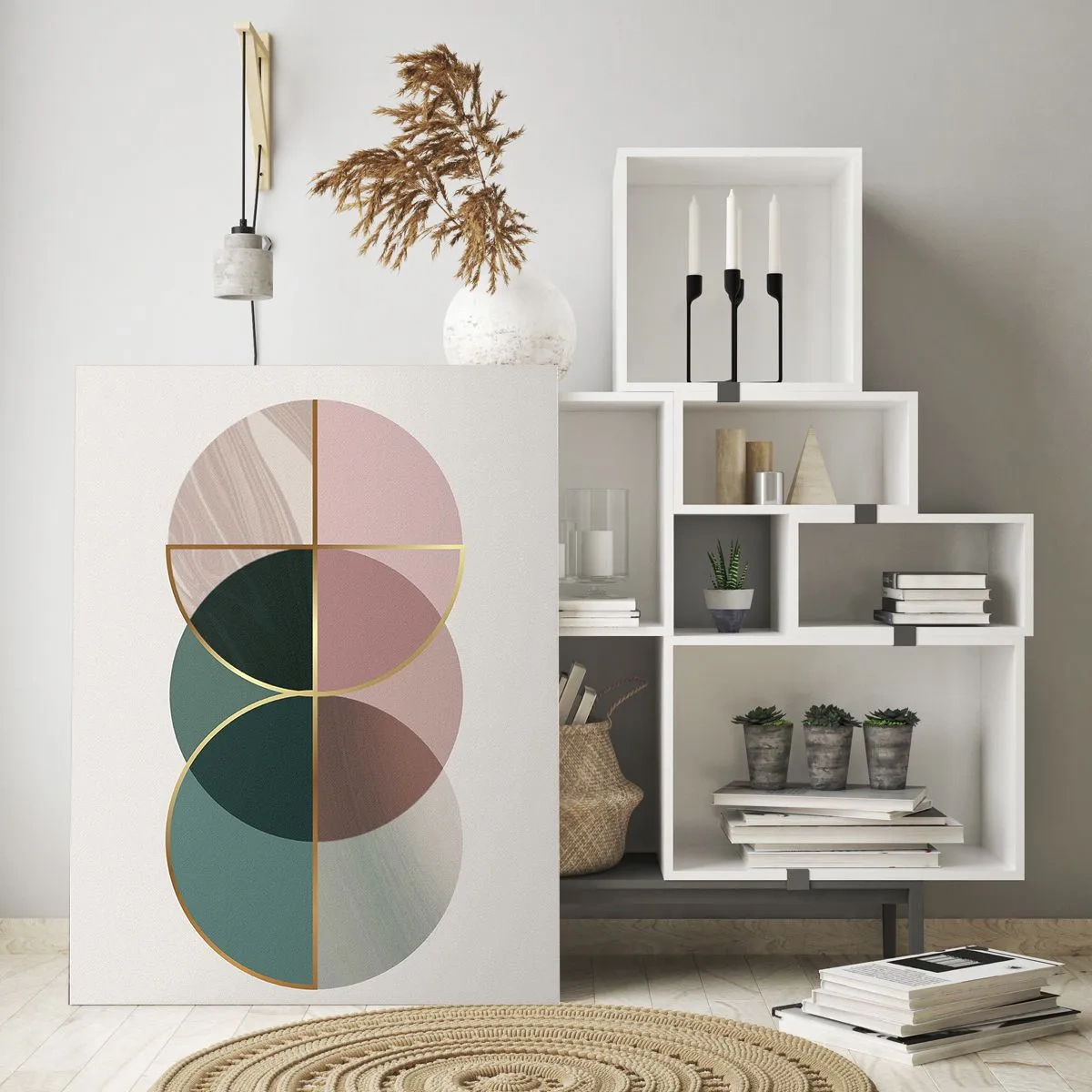 Glass picture - Circle after Circle - 50x70 cm