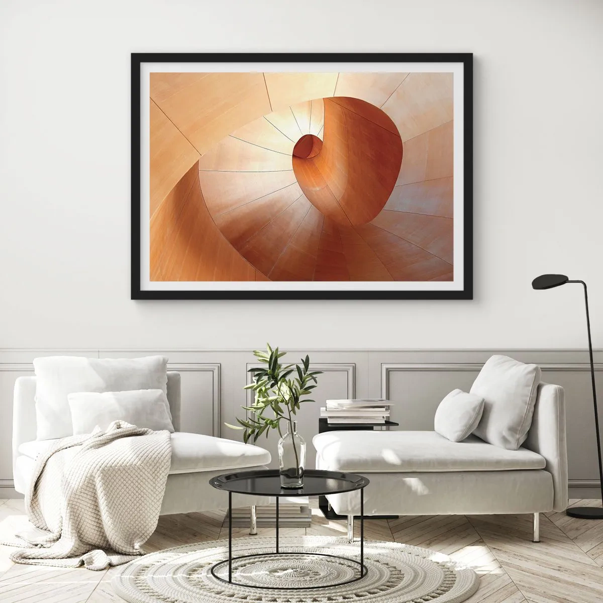 Poster in black frame - Architectural Serpentine - 40x30 cm