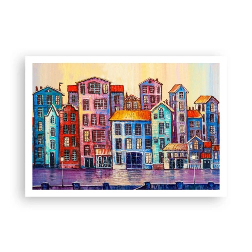 Poster - City Like From a Fairytale - 100x70 cm