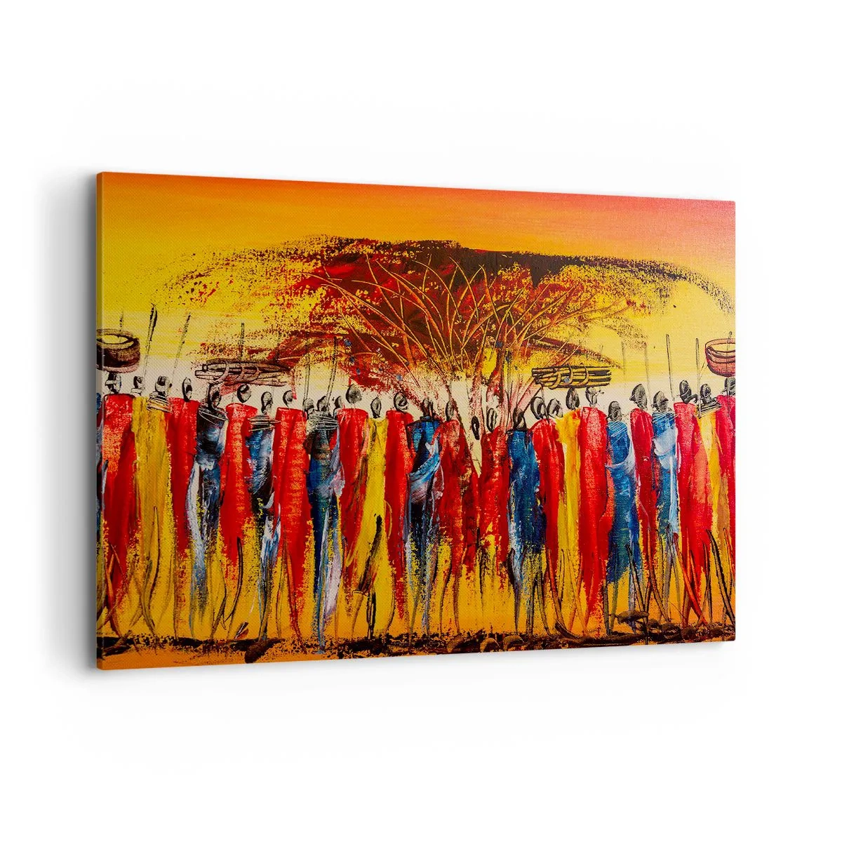 Canvas picture - Marching in the Rhythm of Tam-tam - 100x70 cm