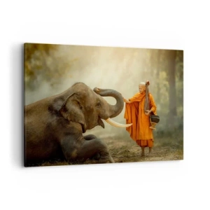 Canvas picture - Unexpected Meeting - 120x80 cm