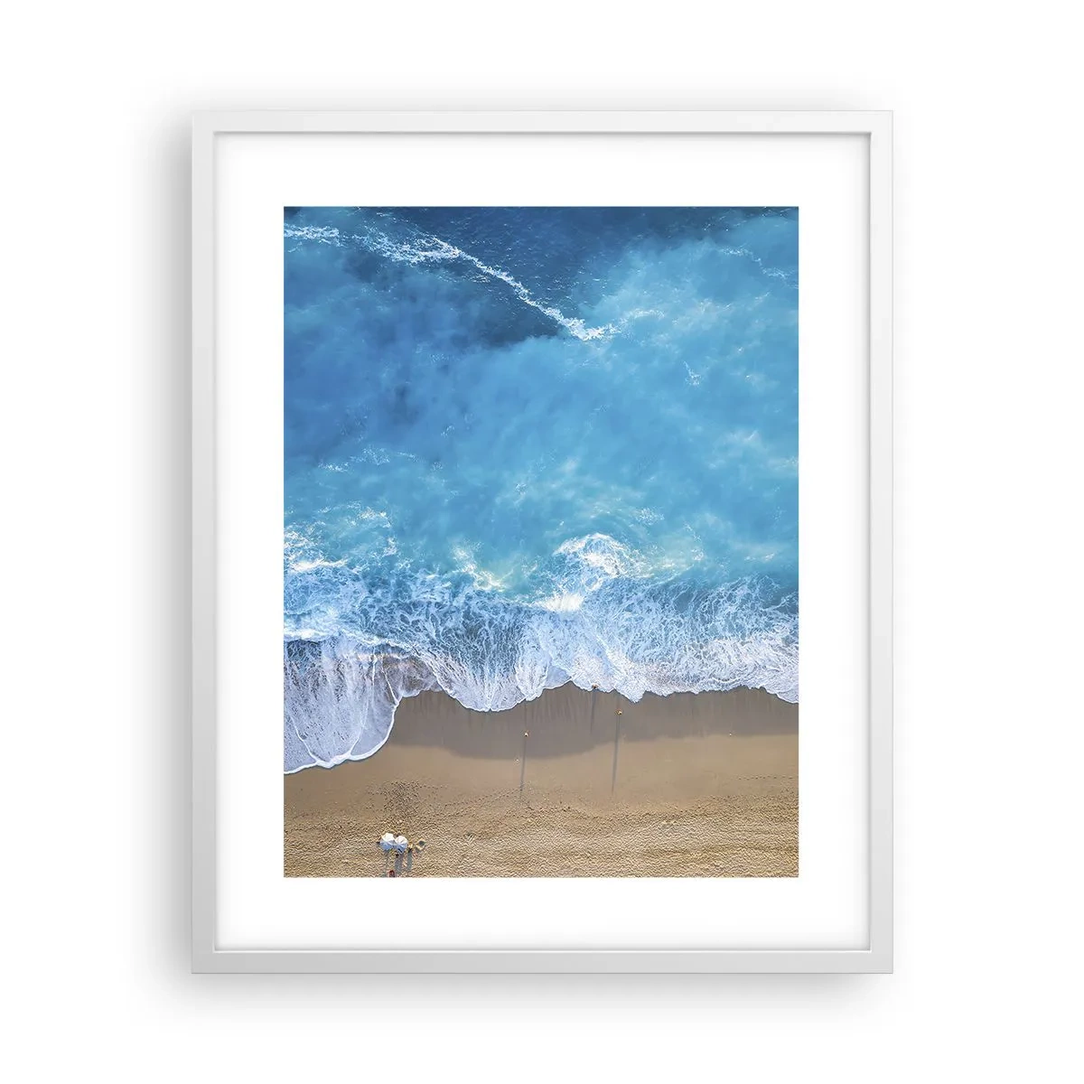 Poster in white frmae - Power of the Blue - 40x50 cm