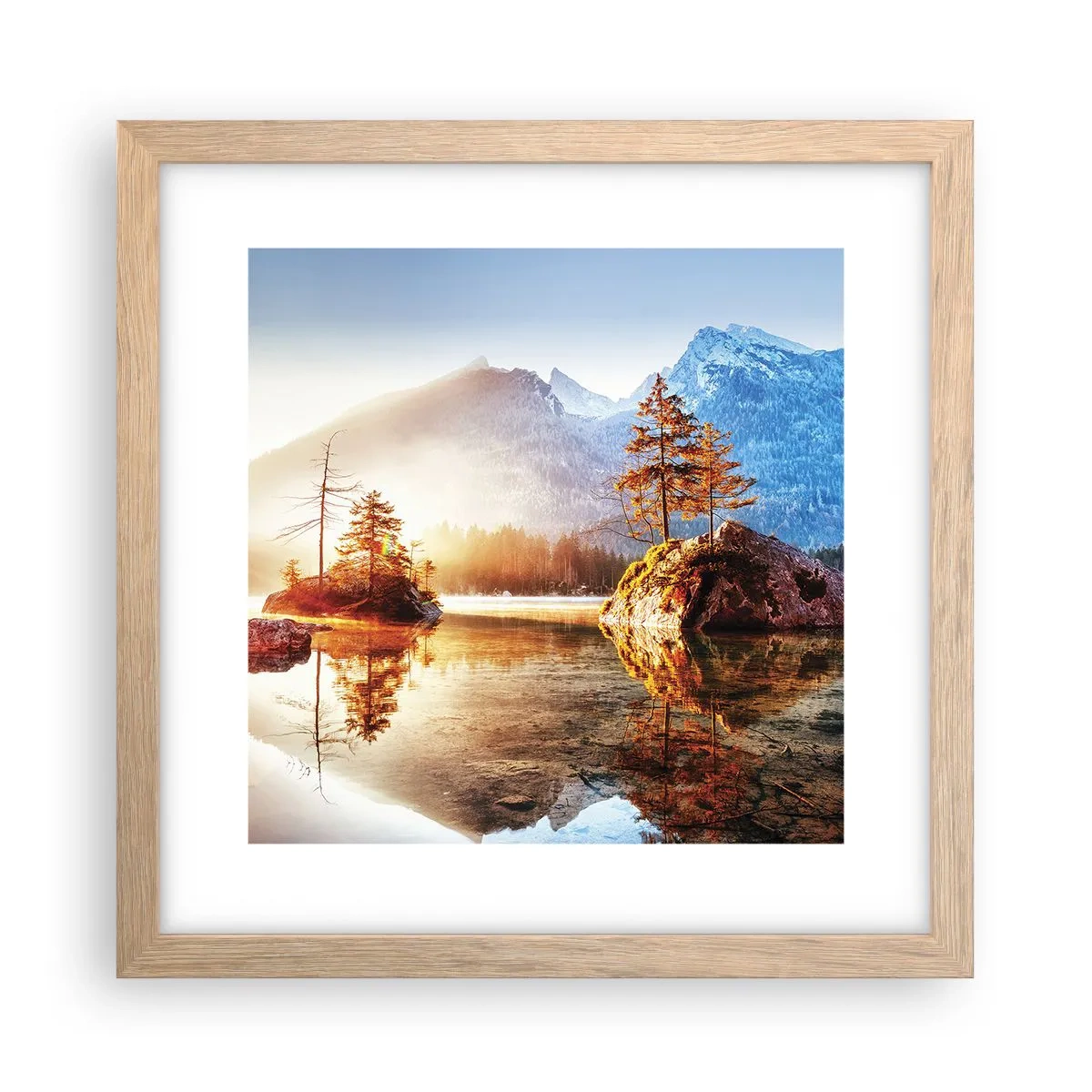 Poster in light oak frame - Nature in New Light - 30x30 cm