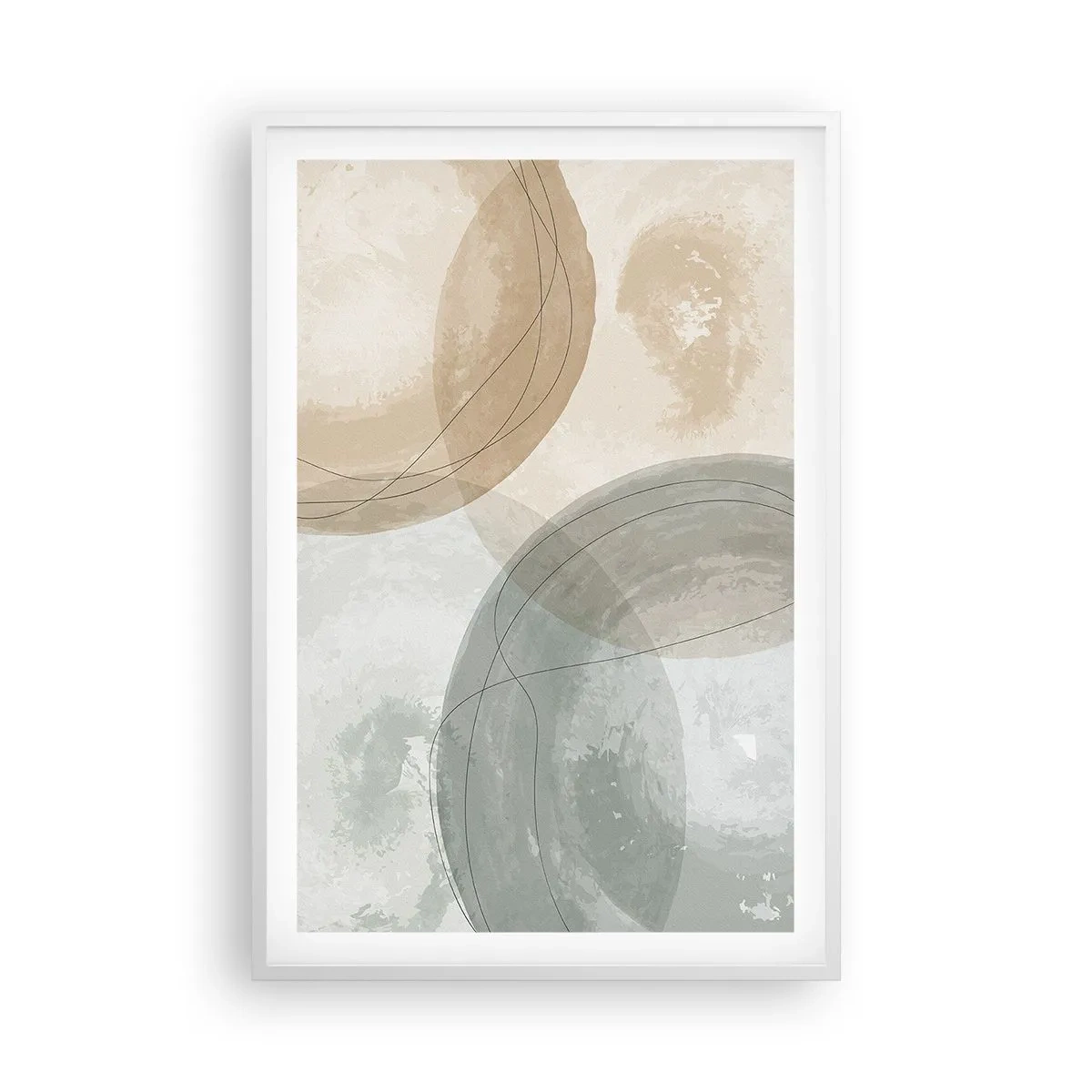 Poster in white frmae - Permeation of Worlds - 61x91 cm