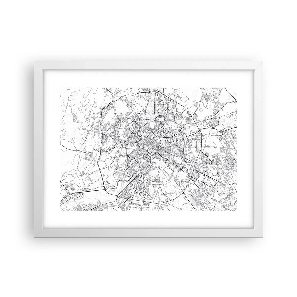 Poster in white frmae - Roman Circle - 40x30 cm