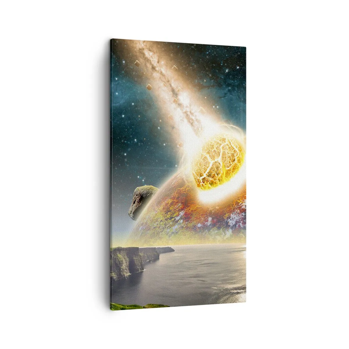 Canvas picture - Space Drama - 45x80 cm