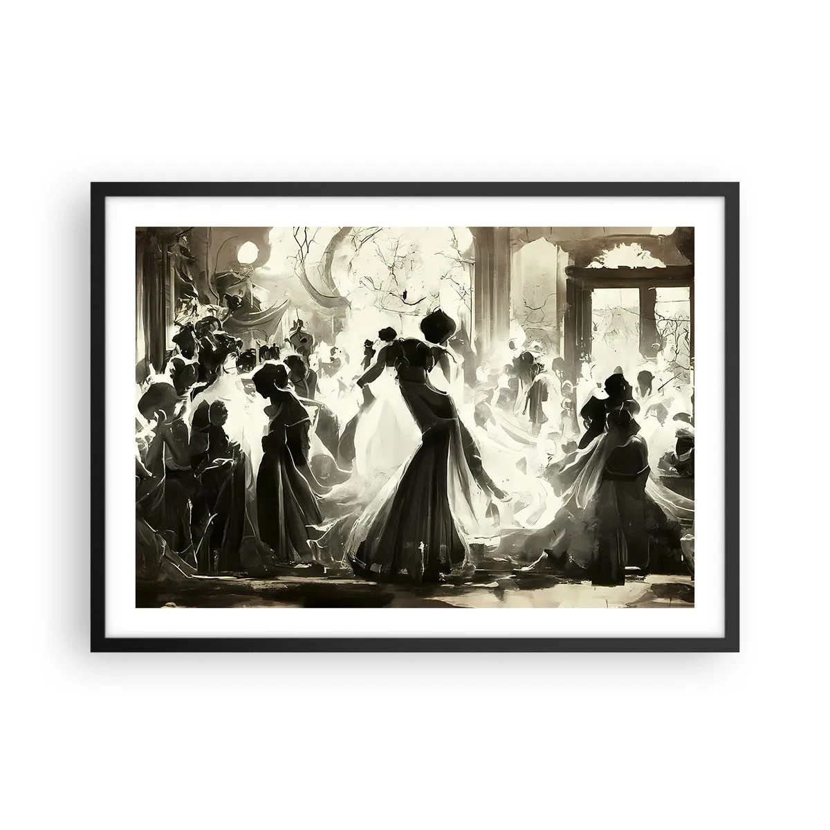 Poster in black frame - Big Masquerade - 70x50 cm