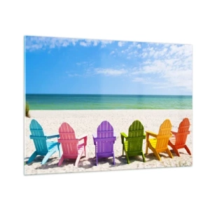 Glass picture - Rainbow Beach - 100x70 cm