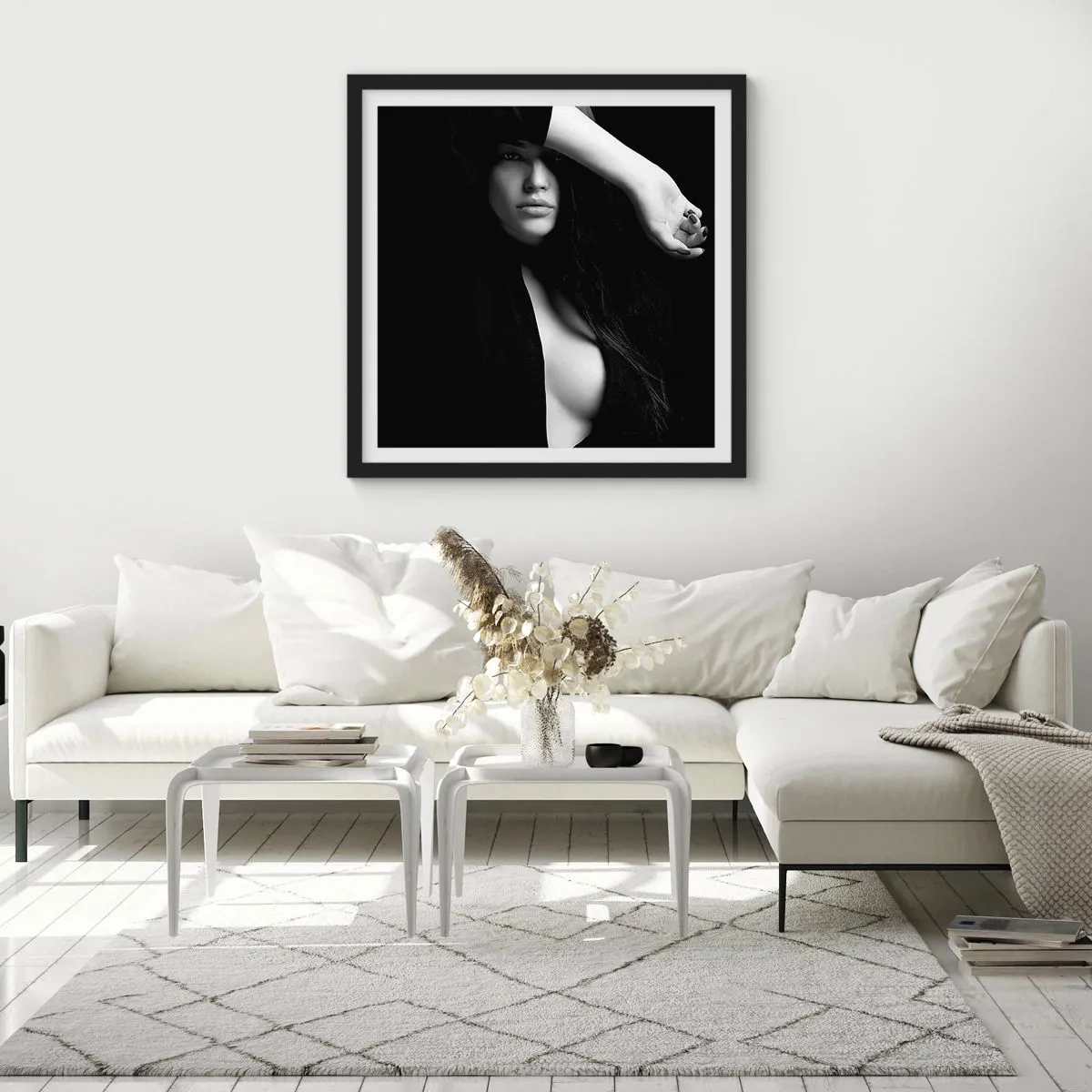 Poster in black frame - School of Seduction - 30x30 cm