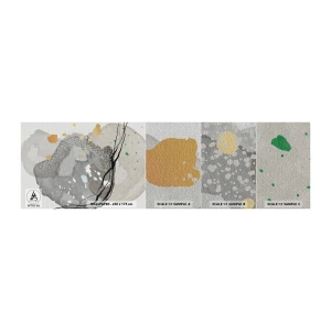 Photo Wallpaper Sample Premium Sand - Organic Composition  - Abstraction, Blots, Paint - 100x30 cm