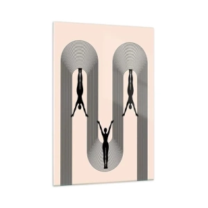 Glass picture - Upside Down - 70x100 cm