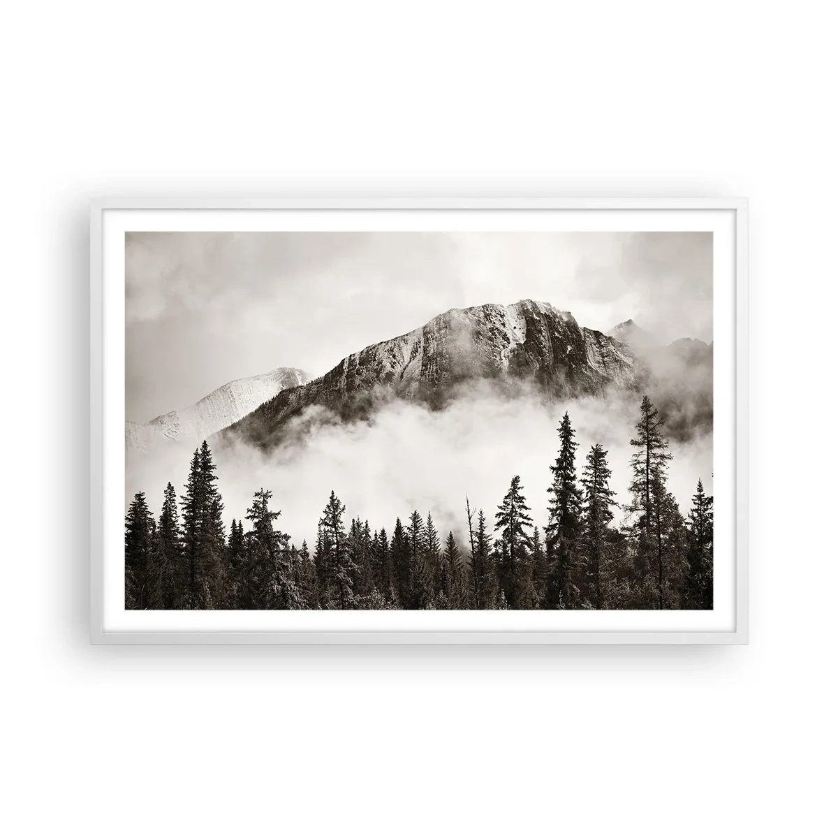 Poster in white frmae - Granite Ruler - 91x61 cm