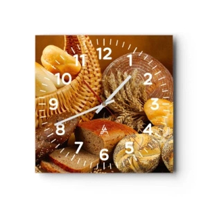 Wall clock - Clock on glass - We've Baked It! - 40x40 cm